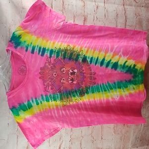 Pink V tie dyed Red Hot Chilli Peppers 100% cotton XL t-shirt.